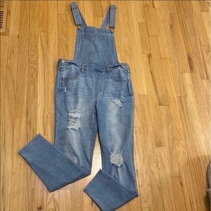 Fashion Nova womens Overalls jeans size L